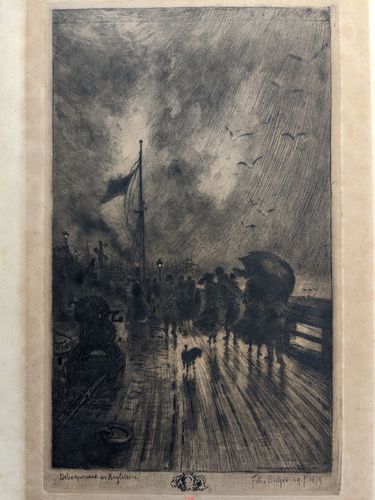 Un Débarquement en Angleterre — Félix-Hilaire Buhot