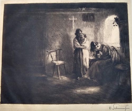 Woman with a Cross — Ferdinand Schmutzer