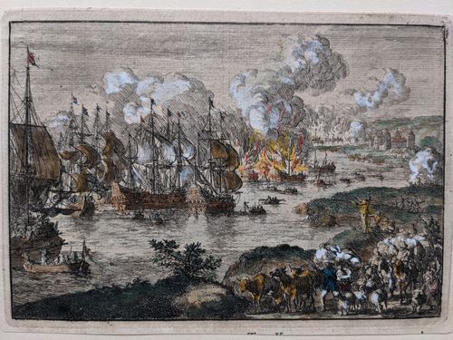 Naval Battle in the Second Anglo-Dutch War — Unknown