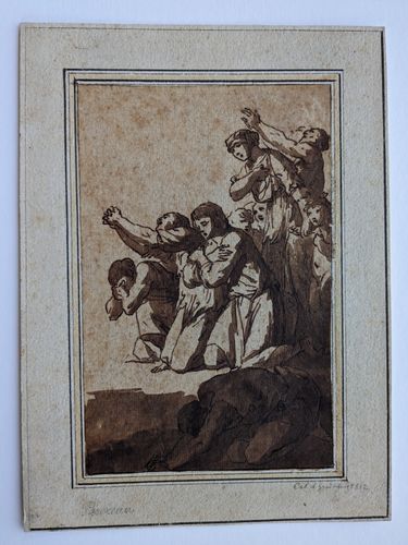 Etude d'un groupe de figures en prieres — Philippe-Louis Parizeau